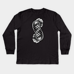 Mobius Piano Kids Long Sleeve T-Shirt